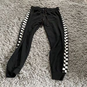 Checkered board sweatpants